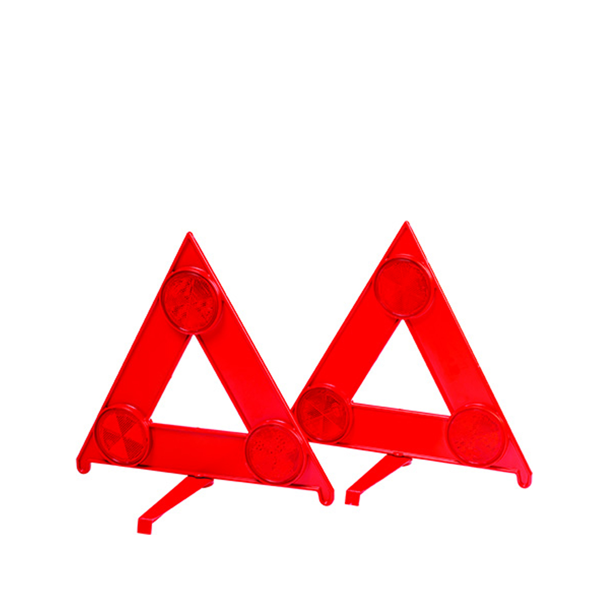 Warning Triangle Pair Red