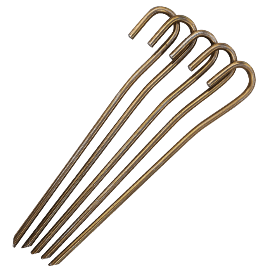 Tent Peg | Straight | Spring steel | 5 Pack